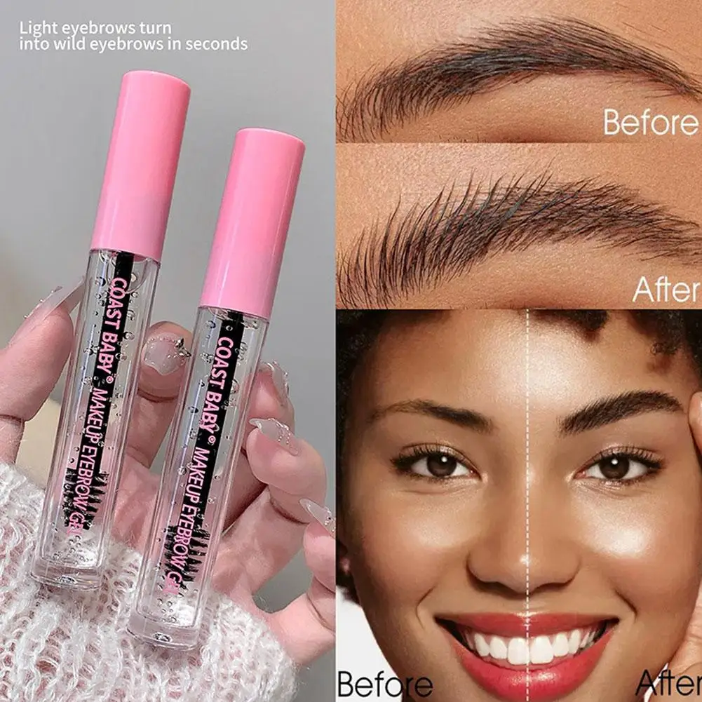 1/2PCS Clear Eyebrow Setting Gel, Waterproof Brow Fix Gel, Non-sticky Sweat-Proof, Lightweight Long Lasting Brows Styling Makeup