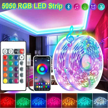 5050 5V USB RGB カラー LED ストリップライトスマート APP 制御ストリップライト音楽同期テレビコンピュータ寝室とバックライト装飾