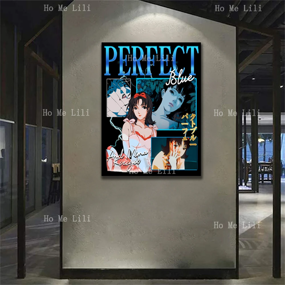 Perfect Blue Mima Kirigoe Poster Canvas Wall Art Print Artwork For Livingroom Bedroom Decor