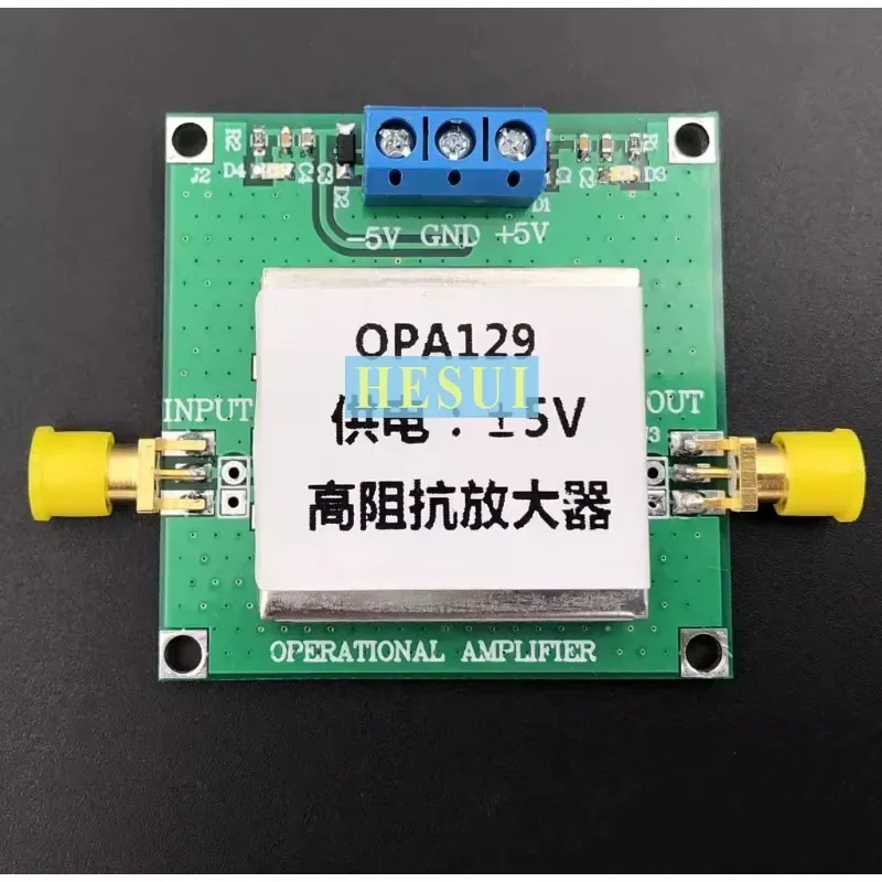 OPA129 High impedance amplifier module electrode signal conversion I/V conversion of weak signals