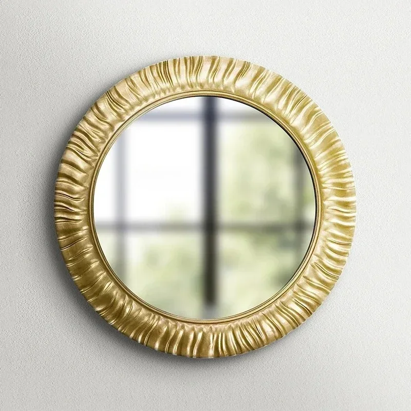 European-style decorative mirror wall hanging  retro art hanging  corridor decoration  soft meal  entrance mirror
