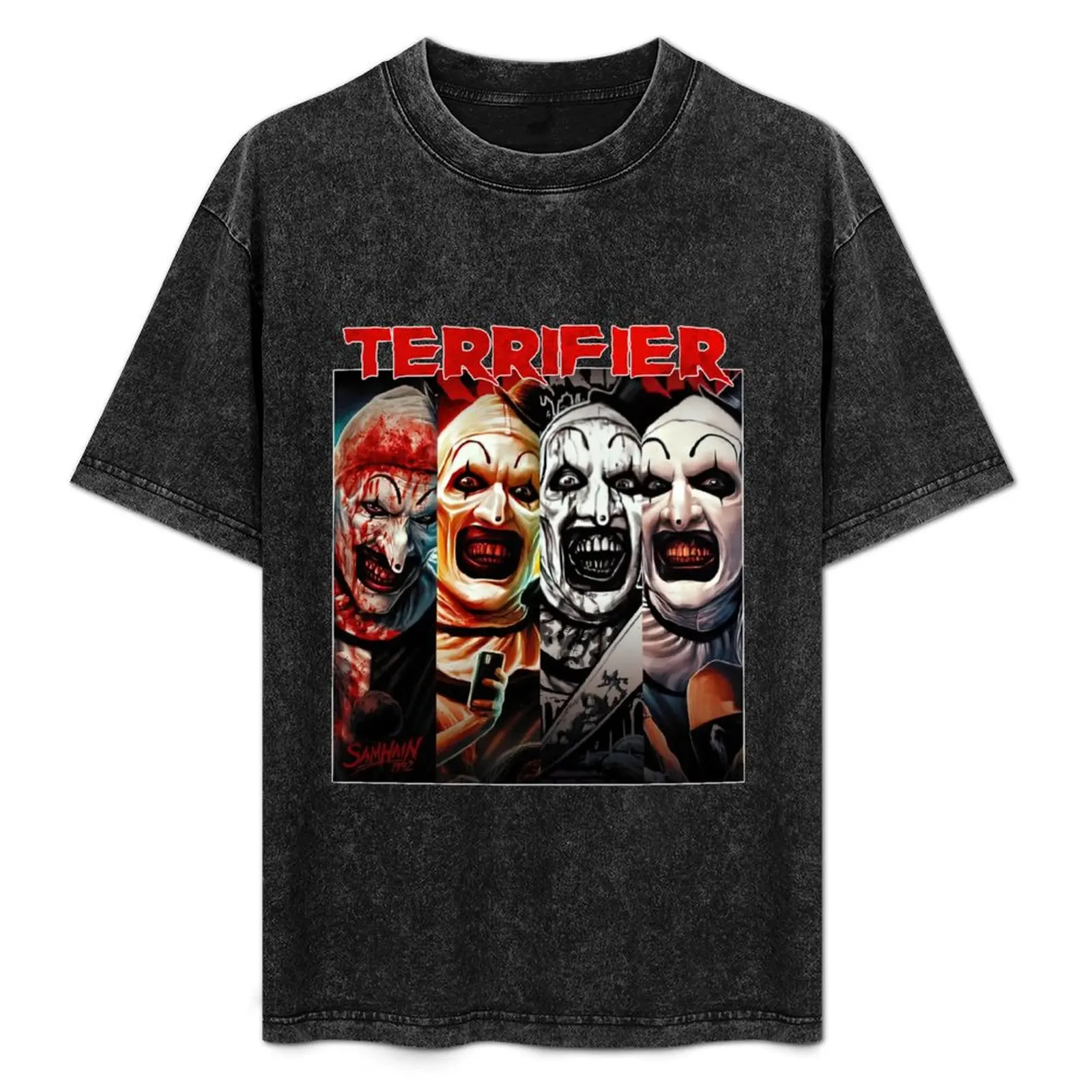 

Terrifier Clown Faces T-Shirt Fashion Simple Casual Tee Shirt