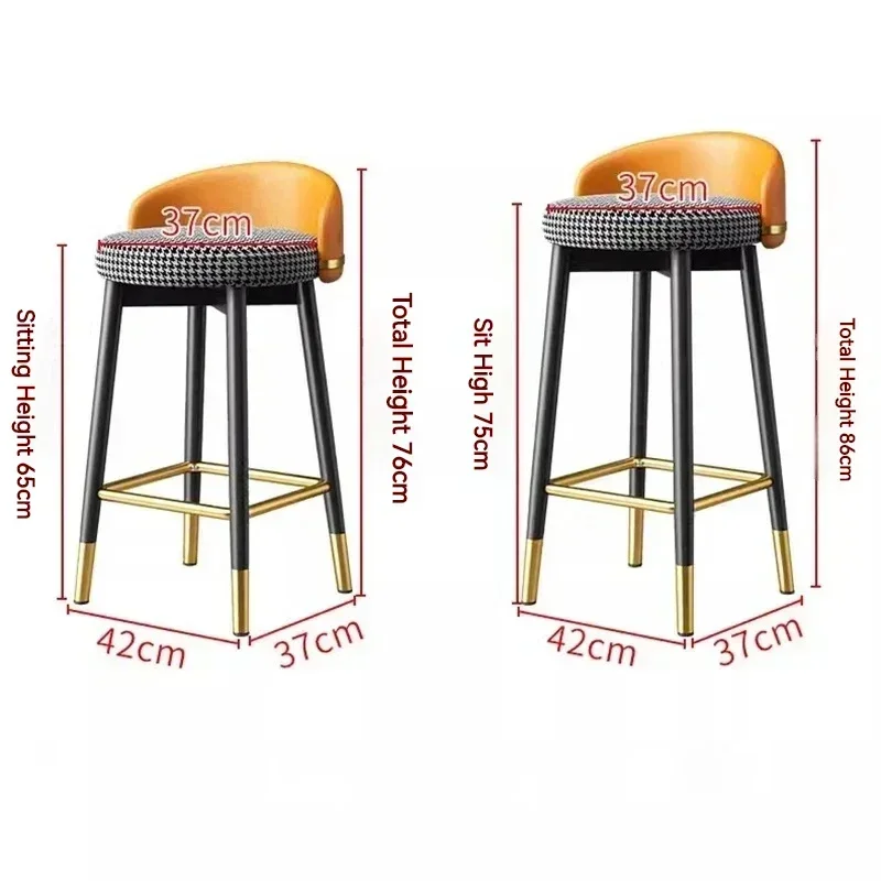 Stool Office Bar Chairs Designer Kitchen Luxury Barstool Kitchen Counter Bar Chairs Modern Tabourets De Bar Furniture BY-106