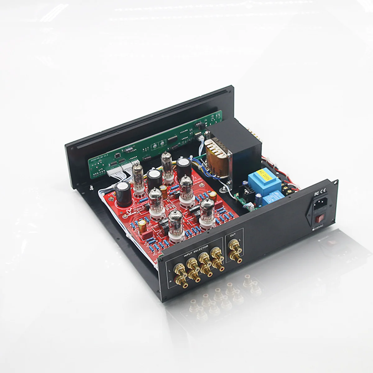 HiFi Remote Audio Stereo ECC82+ECC83 Röhrenvorverstärker Home Preamp Refer Hetian Mau's Vorverstärker