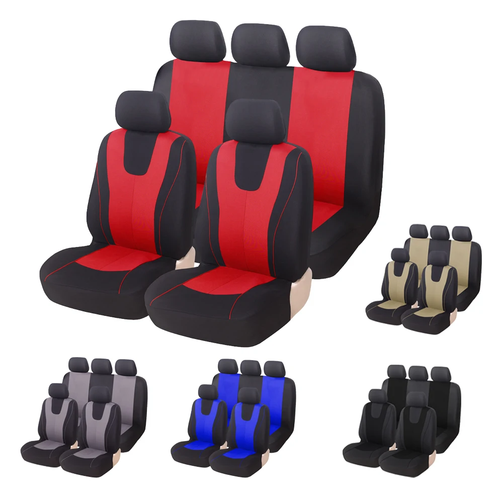 

Fabric Car Seat Protection Cover Set Seat Cushion For TOYOTA Avalon Avensis Allion Auris Hybrid Crown RAV4 Alphard 4Runner Hilux