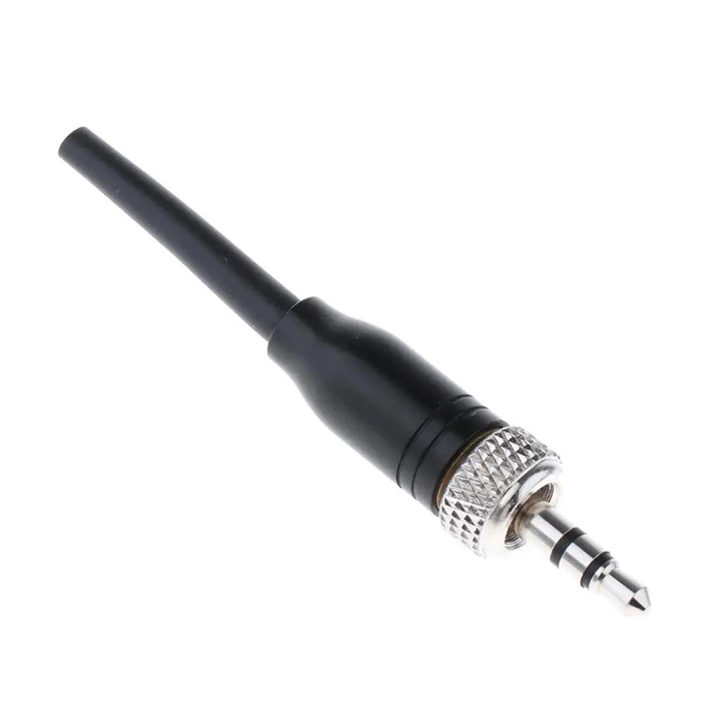 Imagen 5: 1 conector DIY de enchufe estéreo con bloqueo de 3,5 mm para micrófono negro