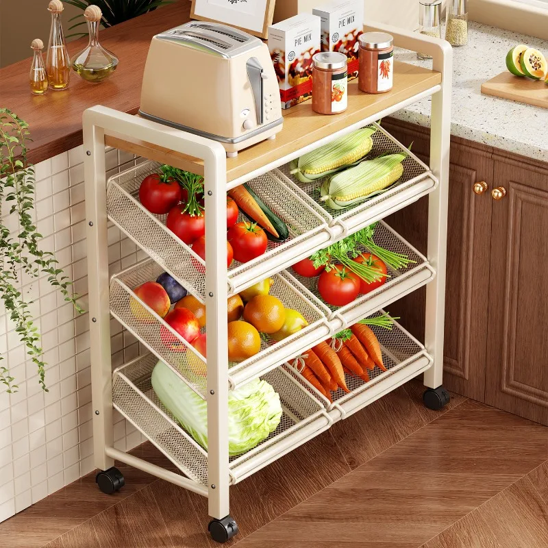 Floor-standing Salon Trolley Multi-level Movable Salon Trolley Storage Device Commercial Furniture ZY40TC