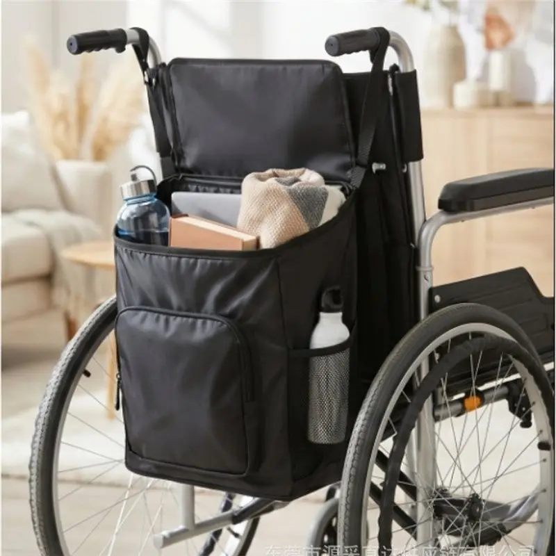 ABIT For Shopping/Storage Bag, 1PC Waterproof Wheelchair Armrest Bag, Portable Assistive Device Storage Pouch Hanging Bag