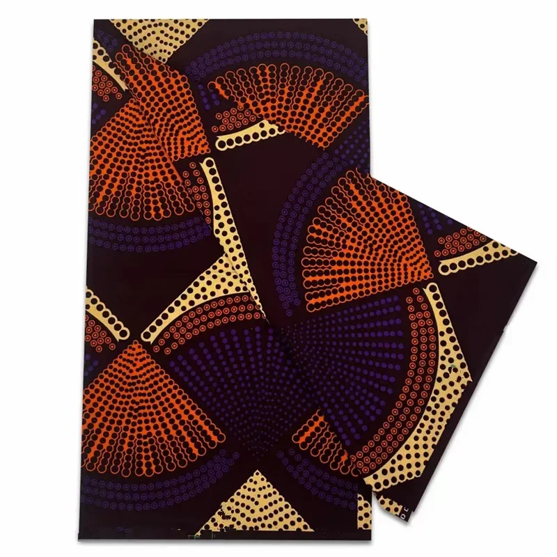 Imagem -03 - Veritable Wax Ankara Print Fabric Têxtil para Vestido Real African Dutch Bloco de Corante Tecidos para Costura 100 Algodão Jardas