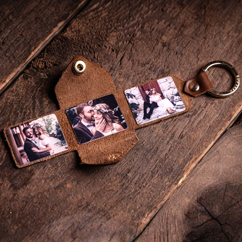 

Customized personalized color photos foldable photo keychains jewelry gifts meaningful and exquisite presents to give to friends