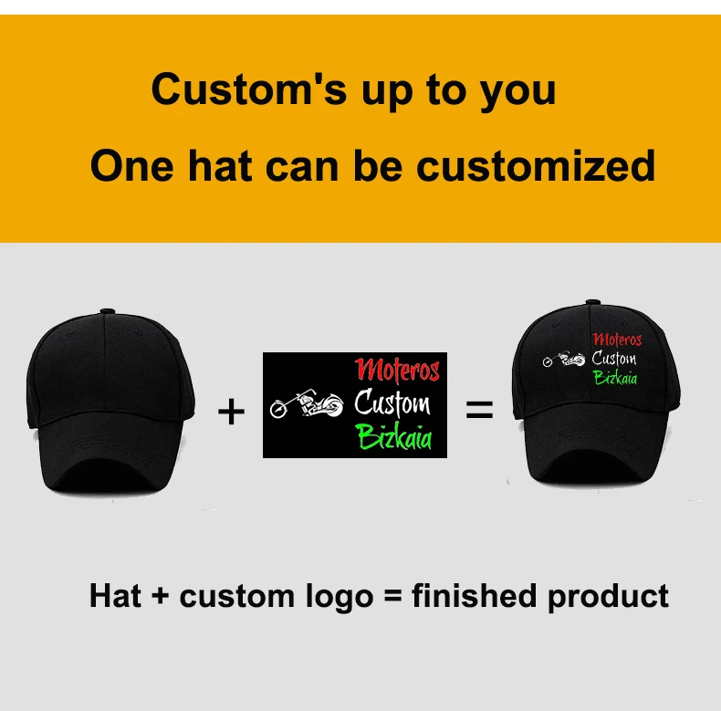 Solide angepasste Kappe benutzer definierte Logo Baseball mützen Männer Text Foto Team Stickerei Knochen vollständig versiegelt Casque tte Papa Hut Hysterese nhut – Detail 1