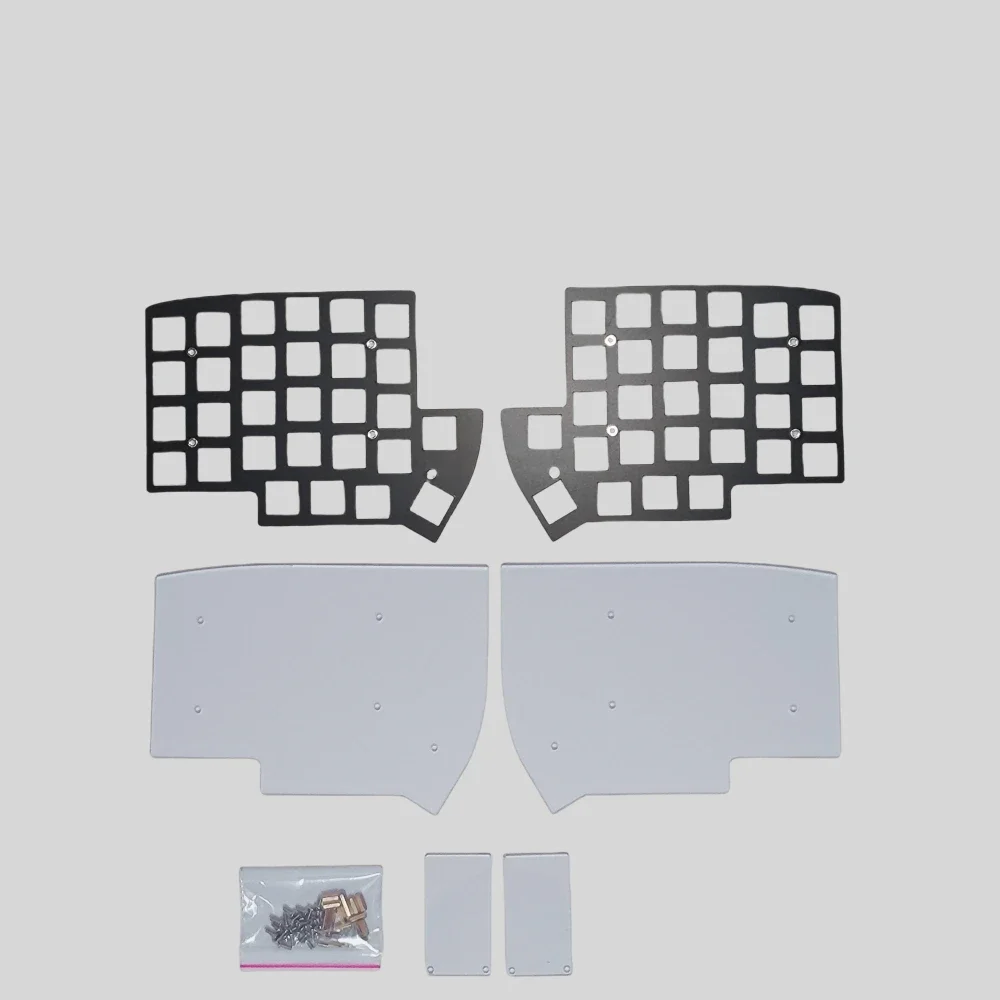 Lily58 Split Keyboard Case Kit FR4 Positioning Board Sandwich Case for Lily58 Keyboard Custom Keyboard Accessories for MX Switch