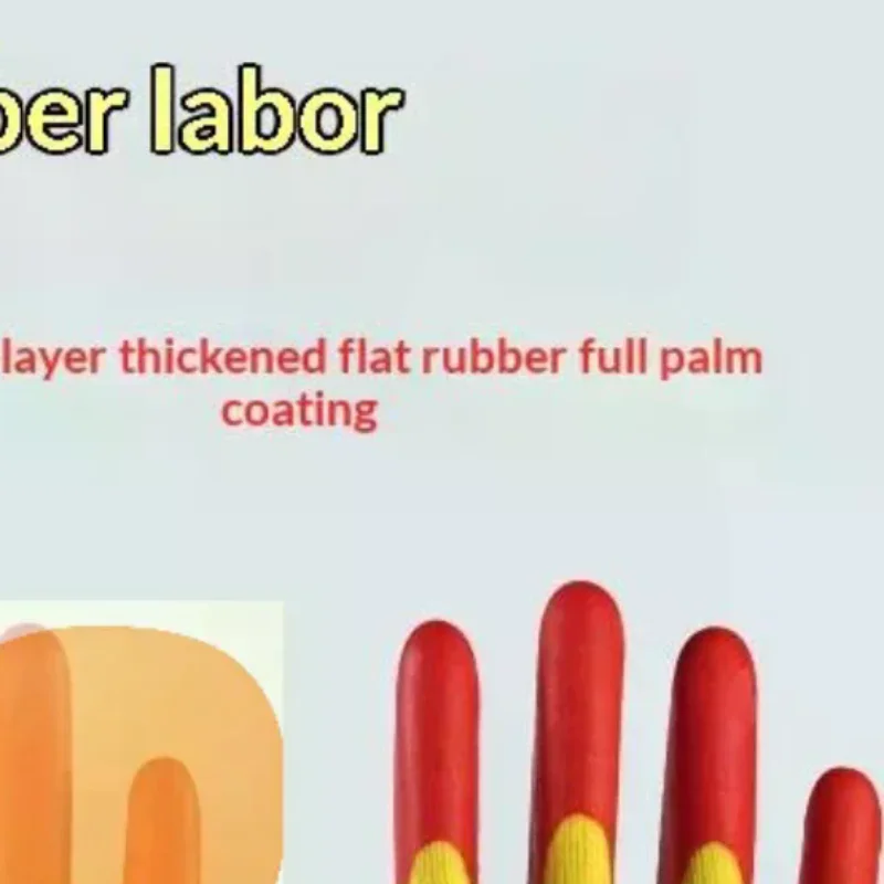 Dirt Work Gloves Waterproof Anti Slip Wear Resistant Labor Protection for Warehouse Logistics Sorting Work