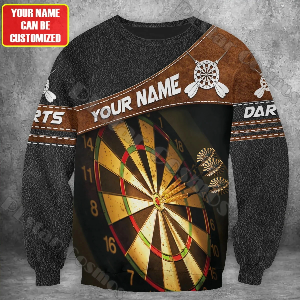 Personalized Name Darts player 3D Full Printed Fashion Men's hoodies Unisex Casual zipper pullover Gift For Dart Lover TDD160