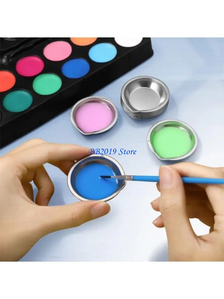 Q0KB Not Toxic Untarnished Paint Mixing Bowls For Model Set Tailoring 12pc Set