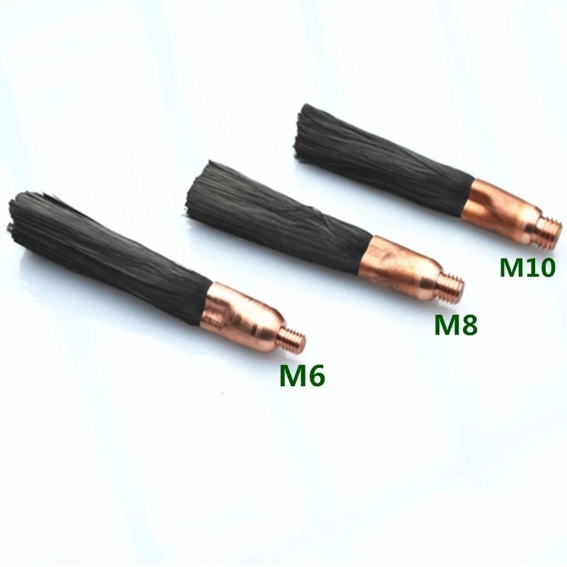

10pcs M6/8/10 Thread Carbon Fibre Weld Cleaning Brush Used Clean Passivate Polish Stainless Steel Welds After TIG Or MIG Weld