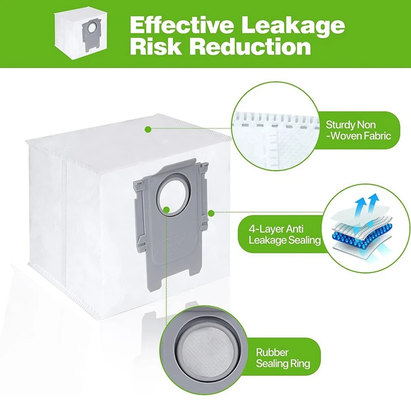 Roborock 교체용 먼지 봉투, 진공 청소기 가방, S8 +, S8 Pro Ultra, S7 Maxv Ultra, Q5, Q5 +, Q7 +, Q7 Max, 16PCs