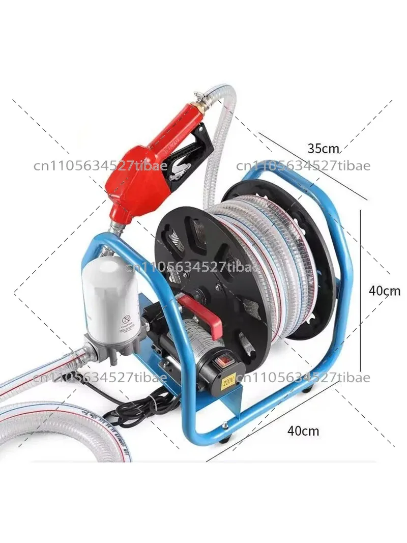 380W Electric Oil Pump 12V 24V 220V, Portable Diesel Fuel Transfer Pump for Oil Tank Vehicle 50L Min