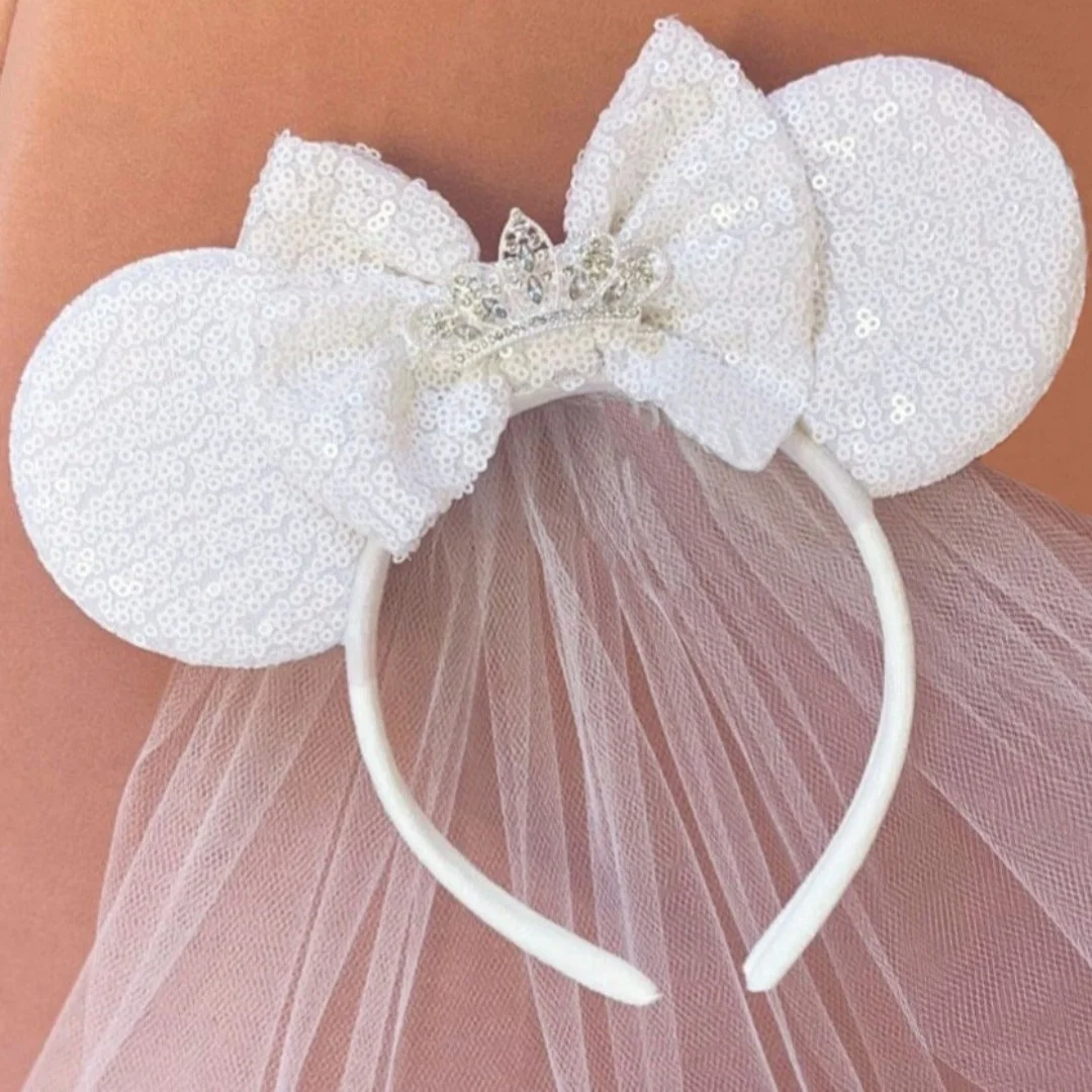 

Блестящая повязка на голову с ушками замка и мыши, корона с блестками, 5 дюймов, повязка для волос с бантом для девочек, праздничная вечеринка принцессы, аксессуары для волос «сделай сам»