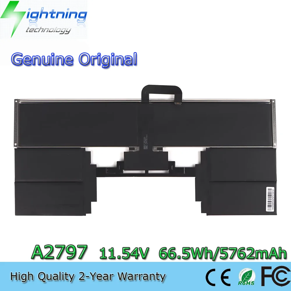 

Новая оригинальная батарея для ноутбука Apple Macbook M2 2022 года, A2797, 11.54V, 66.5Wh