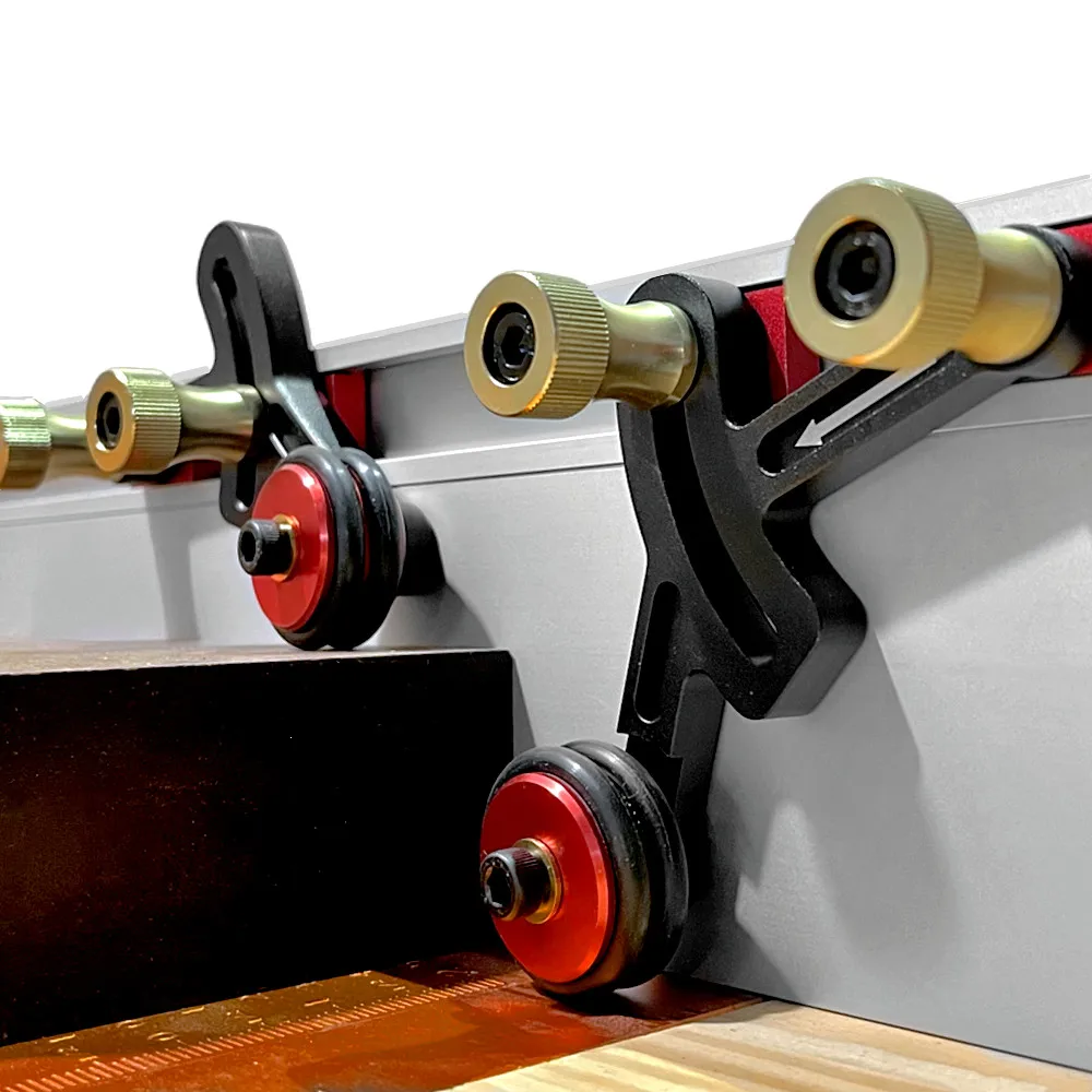 One-way Stock Guides - Woodworking Precision Clear-Cut Feather Loc Board - Aluminum Anti Rebound Safety Pushing Auxiliary Tools