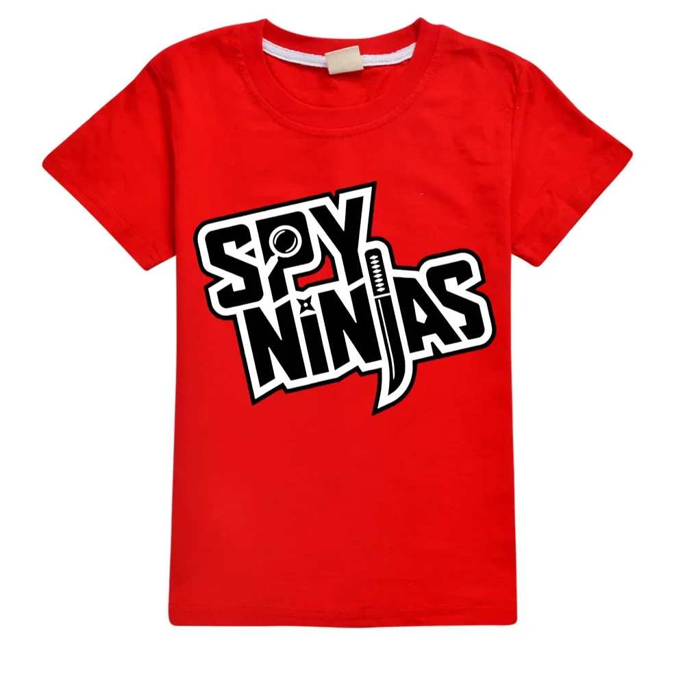 

New SPY NINJA Boys T-shirt Girls T Shirt Summer cotton Kids Tops Cartoon Graphic Tees Funny Harajuku Children O-neck Tshirt