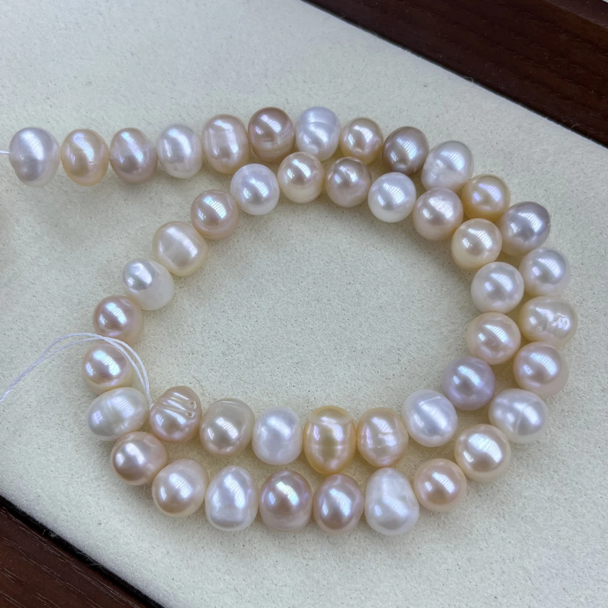 9-10mm Colorful Potato-Shaped Punch Beads Natural Freshwater Pearls Beads for Jewelry Making DIY Necklace Bracelet Accessories