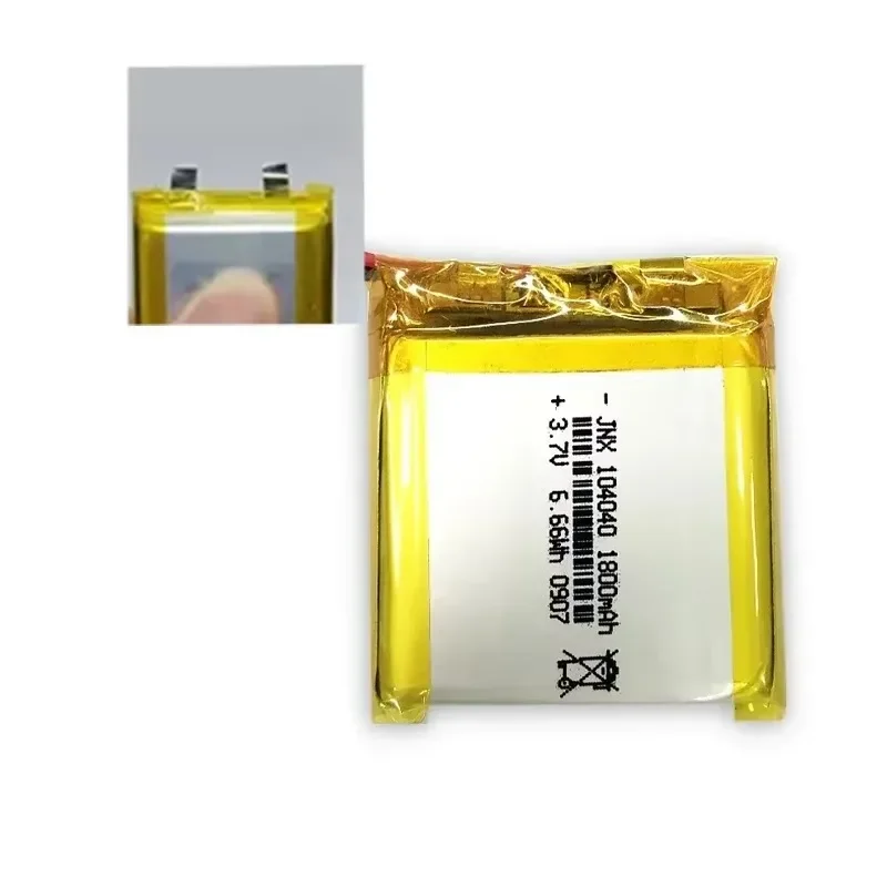 100% New 104040 3.7V 1800mAh Rechargeable Li Polymer Li-ion Battery for GPS DVD Mobile Phone Smart Watch Massager PAD E-books