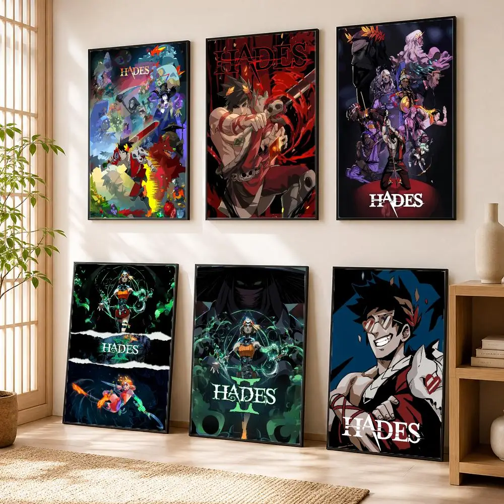 H-Hades Popular Game Poster Modern Home Living Bedroom Bar Hallway Waterproof Wall Art Aesthetic Decor