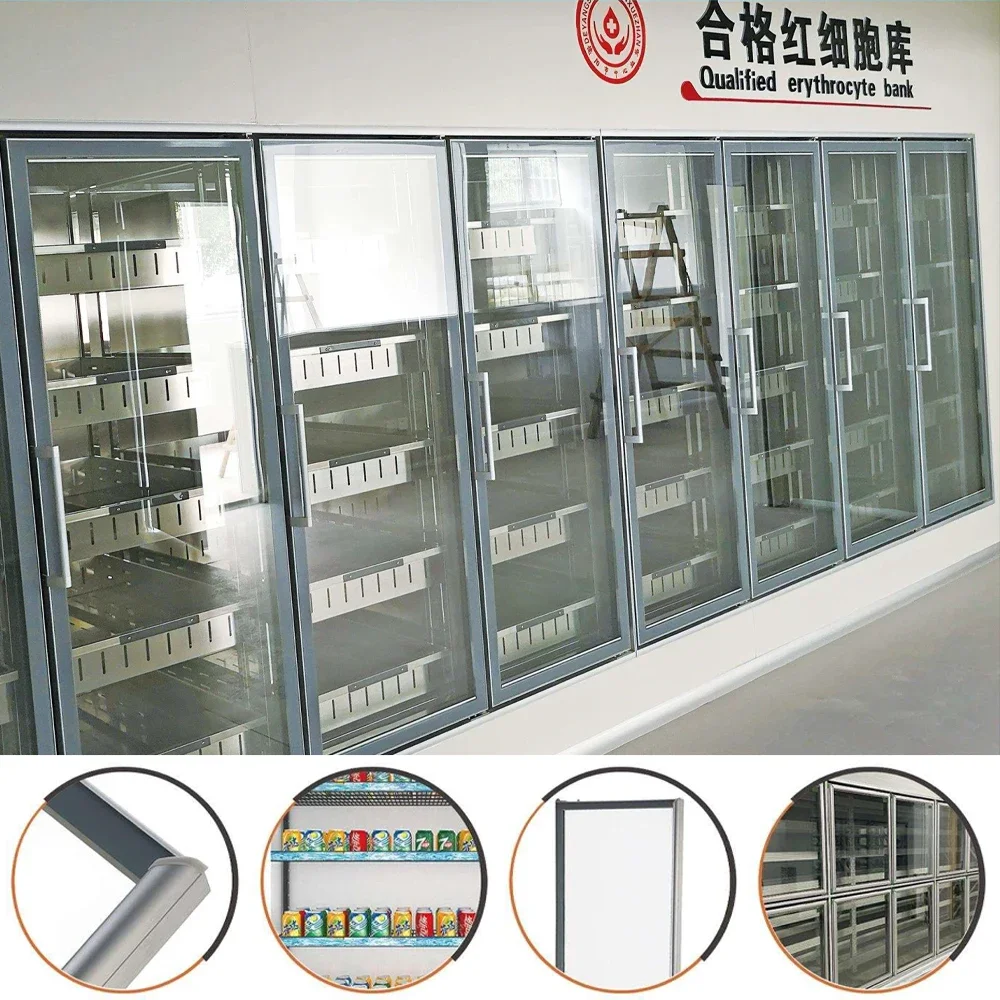 Commercial Display Cooler Glass Door Equipment Refrigerators Fridge Flower Walk in Cold Room Storage