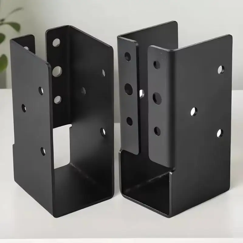 2x4 Joist Hanger Deck Railing Concealed Connectors Heavy Duty Joist Brackets Set Of 2 Woodwork Beam Support For Pergola Handrail