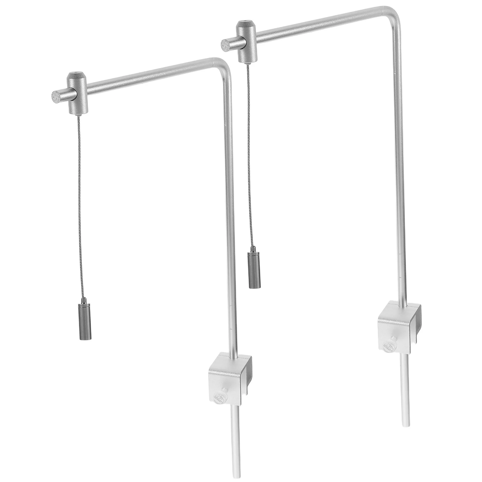 

2 Pcs Aquarium Light Hanger Fish Tank Stand LED Mount Mounting Kit Bracket Riser Holder Bar Lamp