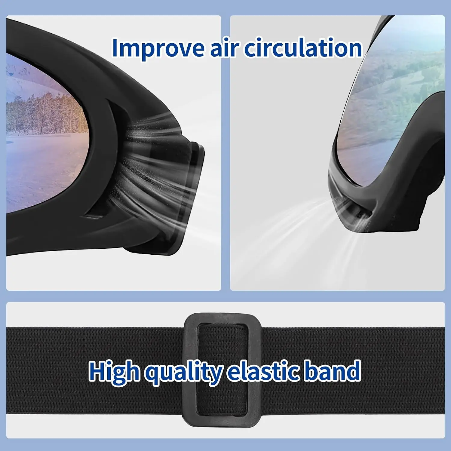 Skiing Sunglasses Cycling Motorcycle Shades Men Unisex Anti Ultraviolet Goggles Fashion Korean Retro Windproof Eyewear