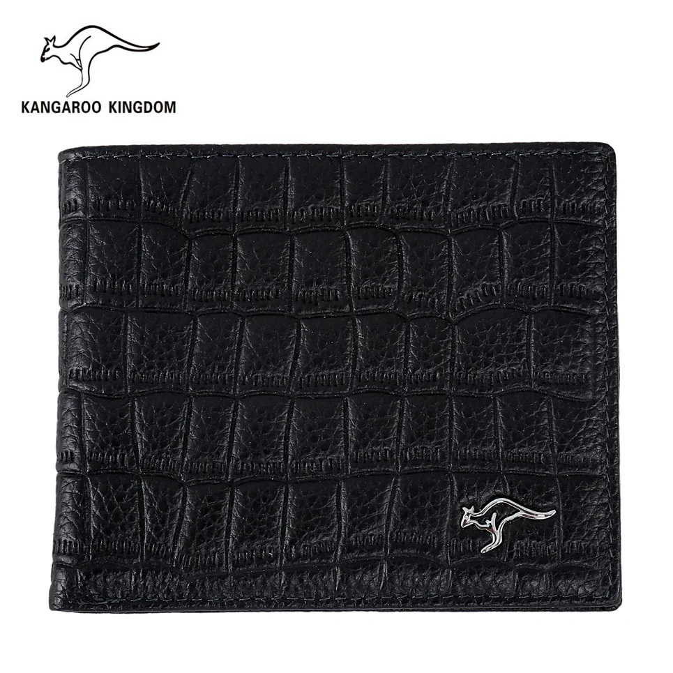 

Kangaroo Kingdom Luxury Genuine Leather Wallet Brand Men Wallets Short Leather Purse