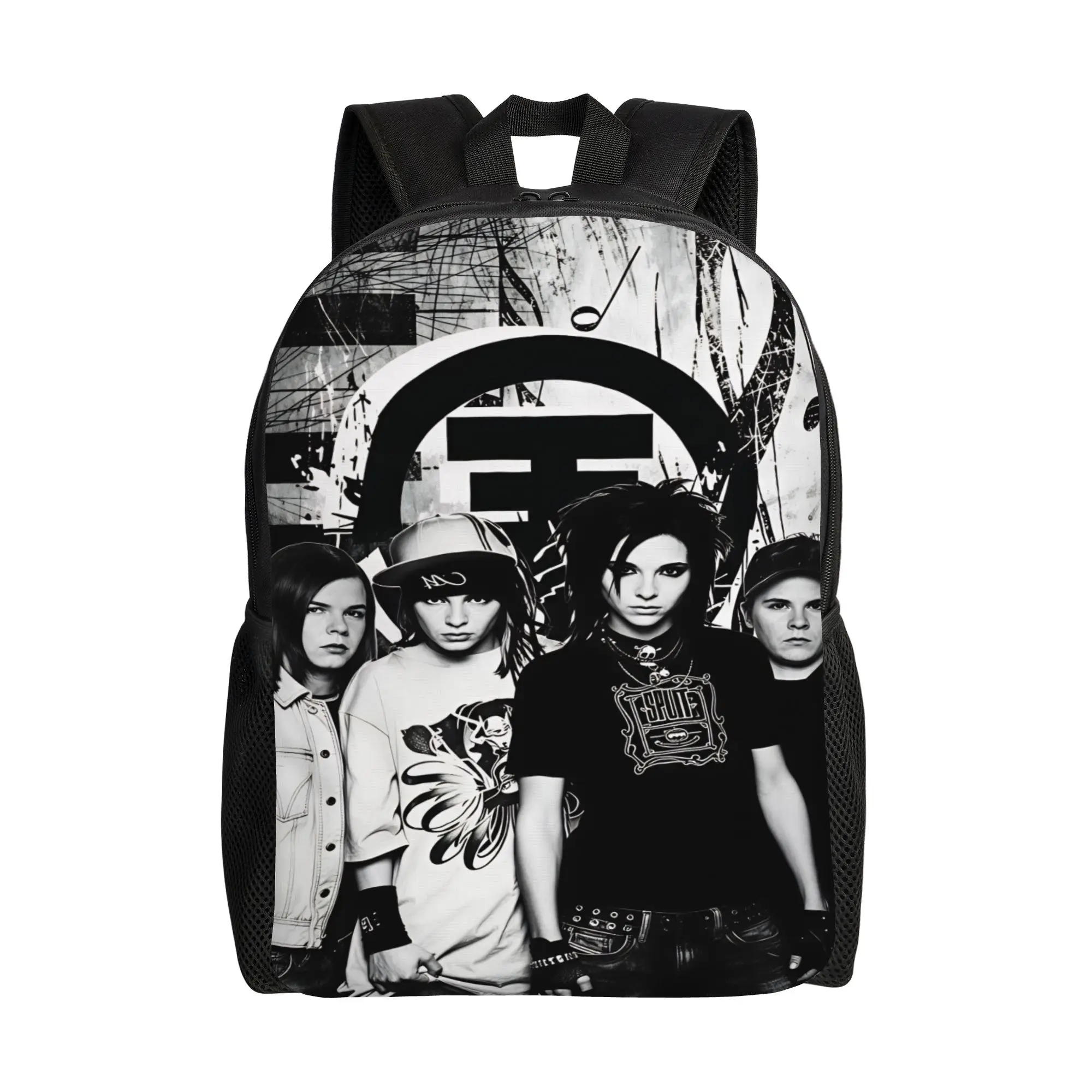 Tokio Hotel Bill Tom Kaulitz  Backpack  Modern Backpacks Women Men Travel Print High School Bags Custom Rucksack