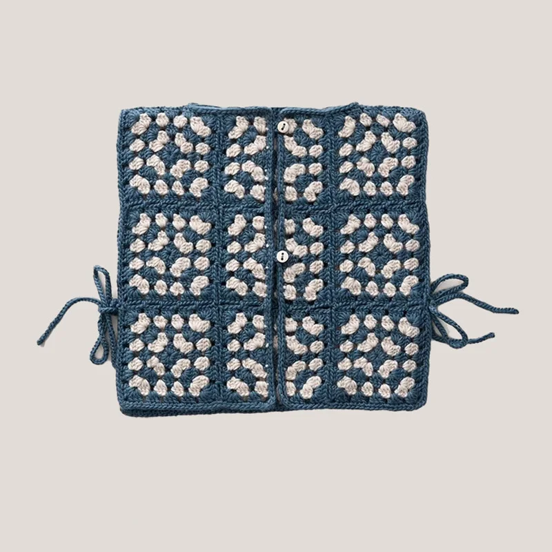 Per-sale(ship August) 2026 BP NEW autumn Baby Girls sweaters Wool pure hand hook vest girls knitted vest autumn winter new style