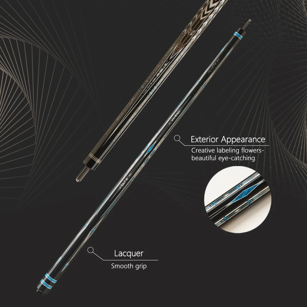 FURY AF Series Carbon Fiber Pool Cue Stick 58