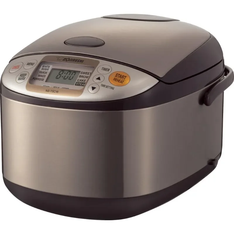 Zojirushi NS-TSC18 Micom Rice Cooker and Warmer, 10-Cups & Micom Water Boiler & Warmer, 135 oz. / 4.0 Liters, Silver