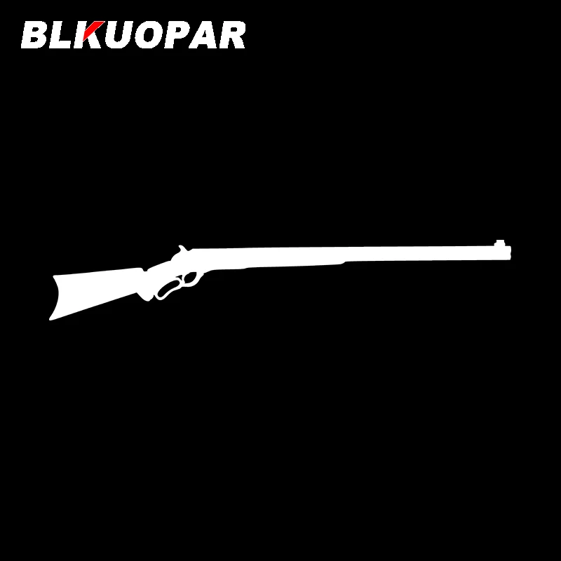 BLKUOPAR for Rifle Silhouette Car Sticker Personality Waterproof Decal Creative Windshield Motorcycle Surfboard Vinyl Car Wrap