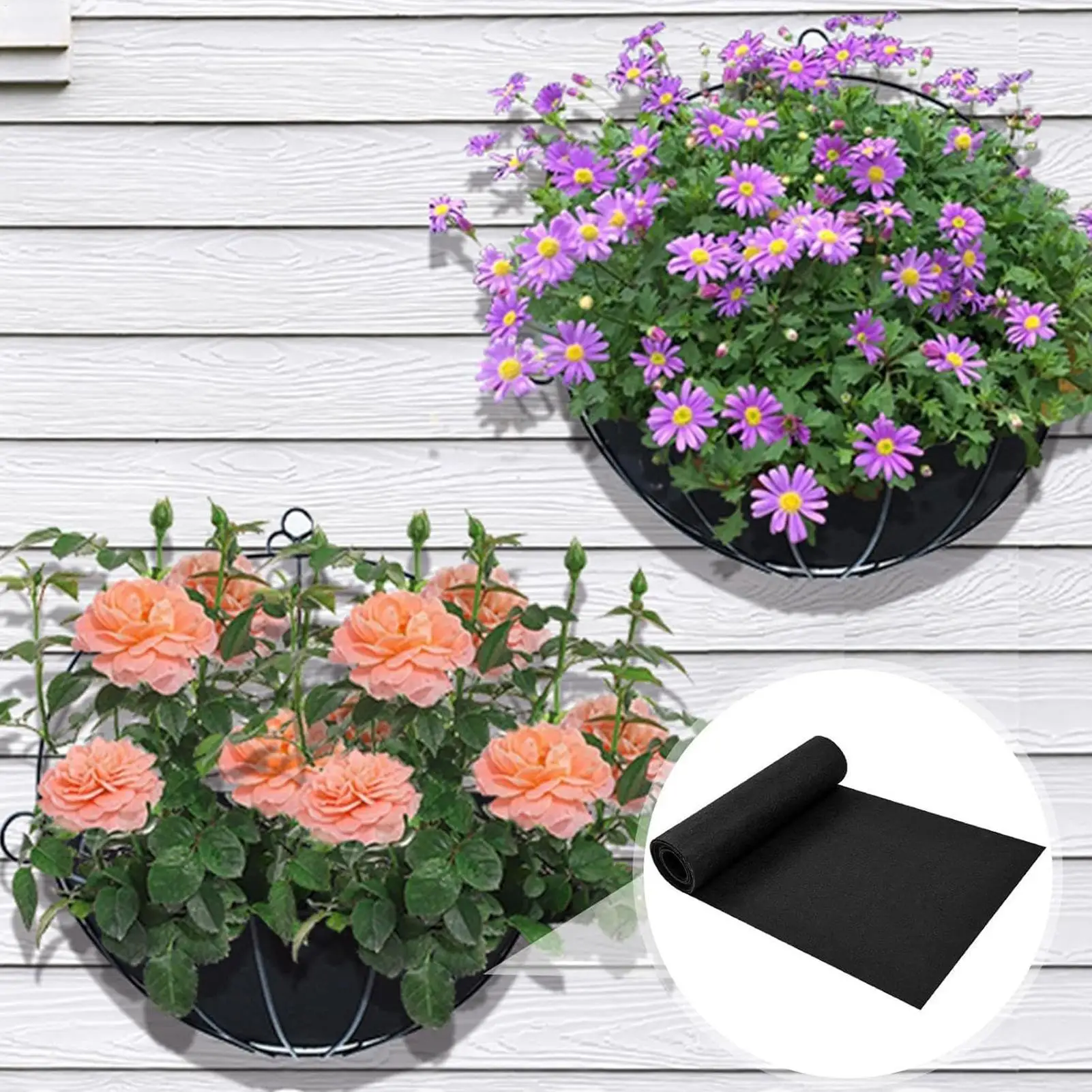 

Вкладыш для цветов, вкладыши для оконного ящика, дышащие черные листы для горшков, замена листов для двора, открытого патио, балкона, сада