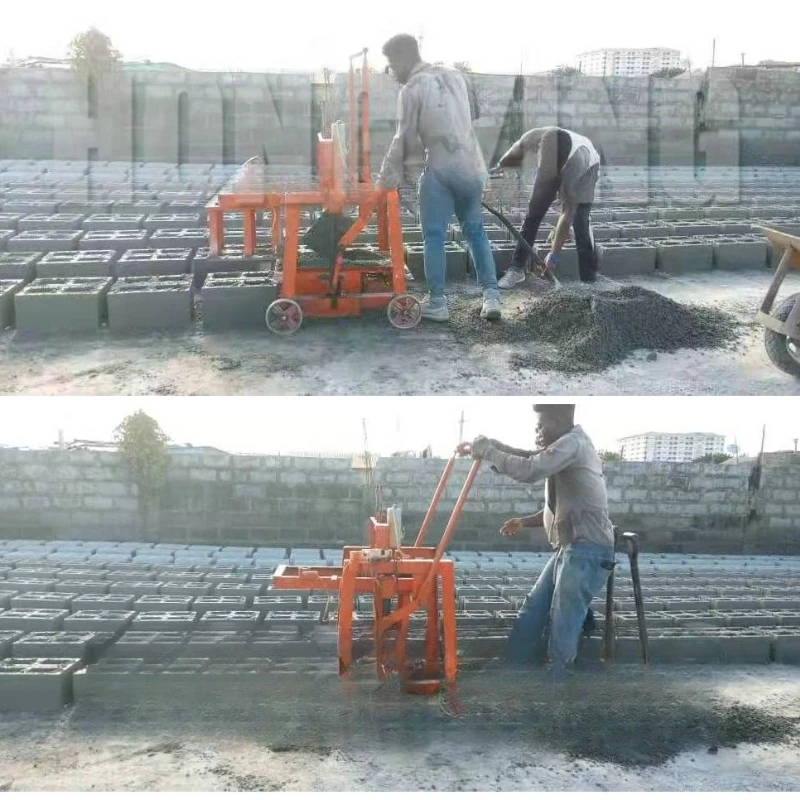 Semi-Automatic Brick Making Machine Customize Mobile Brick Making Machine Diesel Engine Concrete Block Brick Making Machine