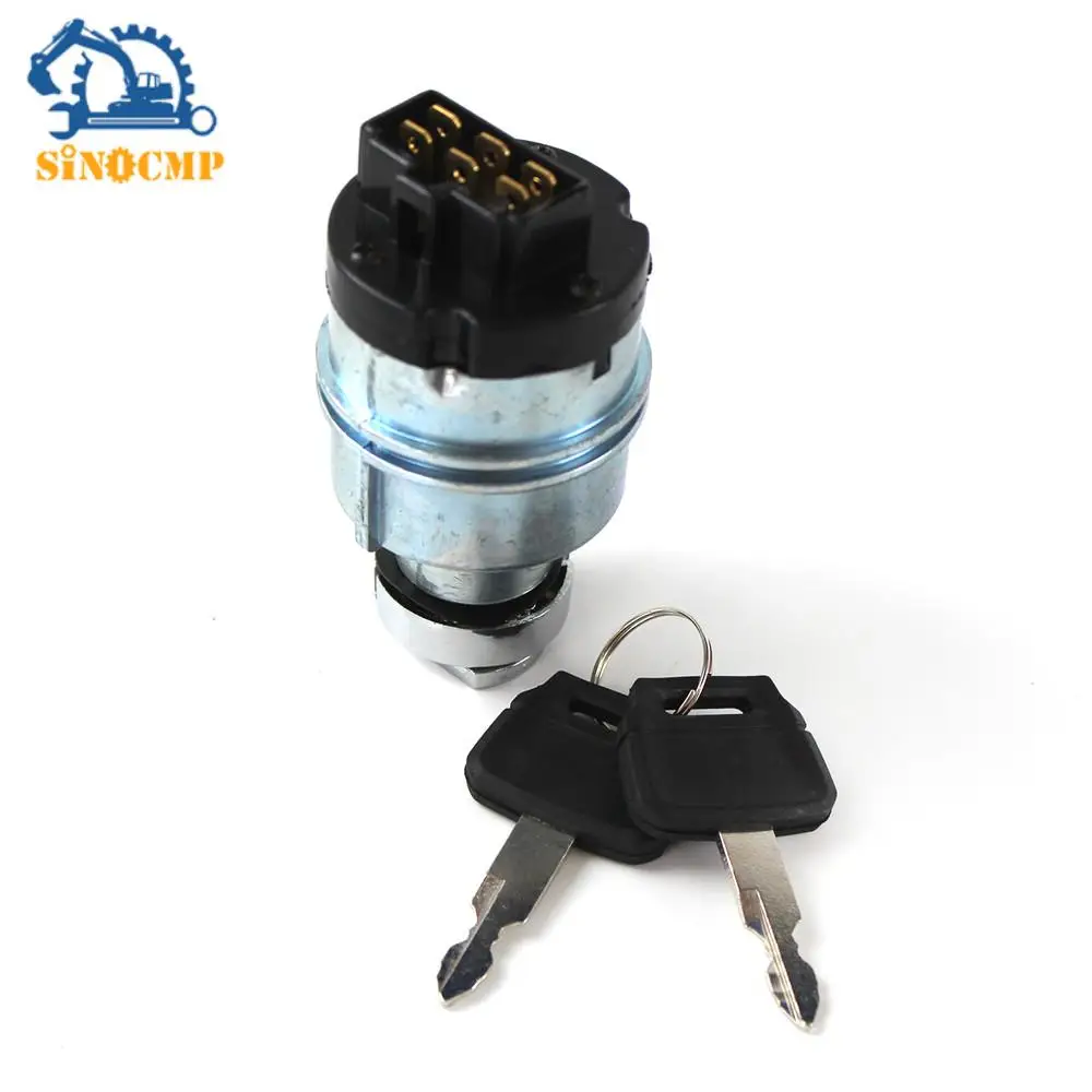 

For Kobelco SK200/200LC-6ES Excavator Ignition Switch Key Switch Starter Switch Key YN50S00026F2 With 3 Month Warranty