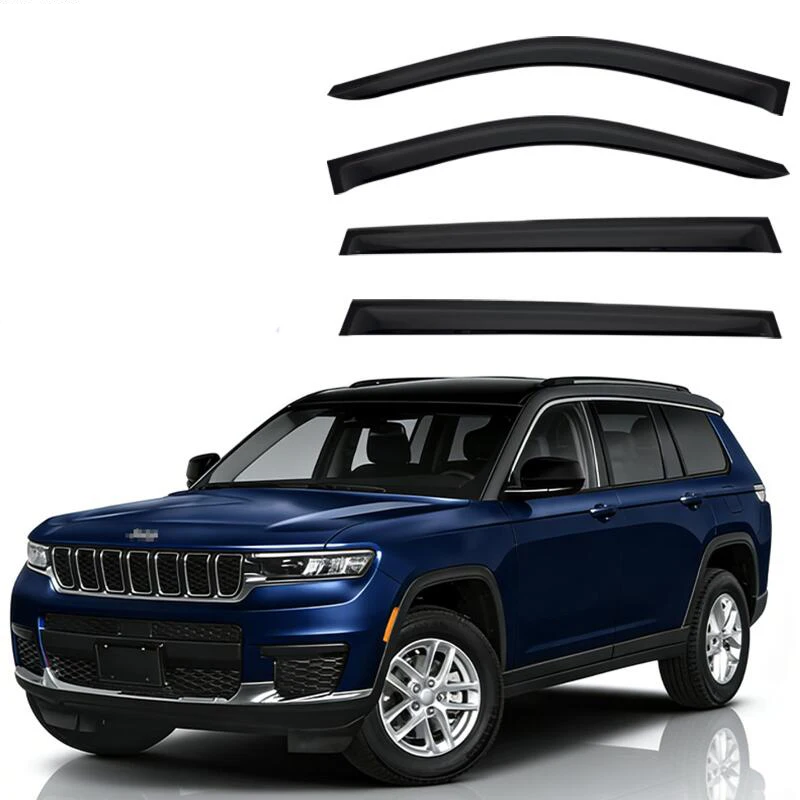 Window Visor Side Window Deflector Weather Shields For Jeep Grand Cherokee 2010 2011 2012 2013 2014 2015 2016 2017 2018 -2025