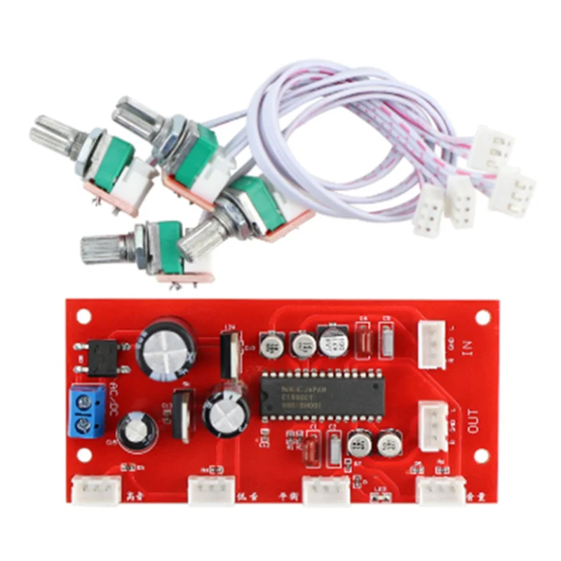 B47C UPC1892 HIFI Stereo Preamplifier Volume Tone Control, Treble Balance Bass Finished Board Potentiometer Separation