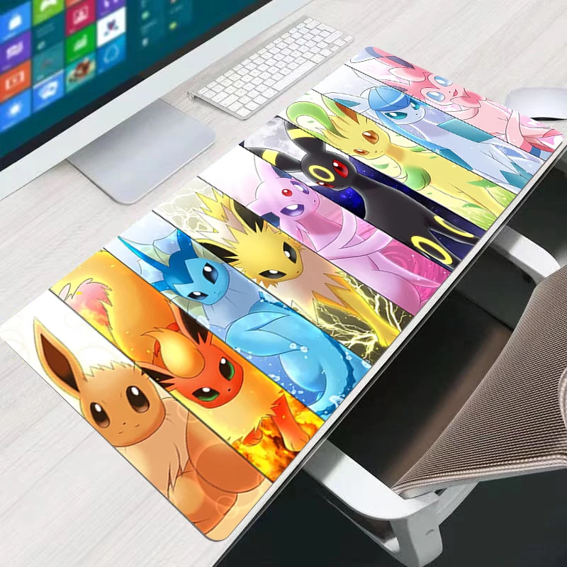 

Коврик для мыши 90x40 см Pokemon, офисный компьютерный стол, коврик для клавиатуры, коврик для ноутбука, аксессуары для ковров, игровой коврик для киберспорта, игровой коврик для мыши