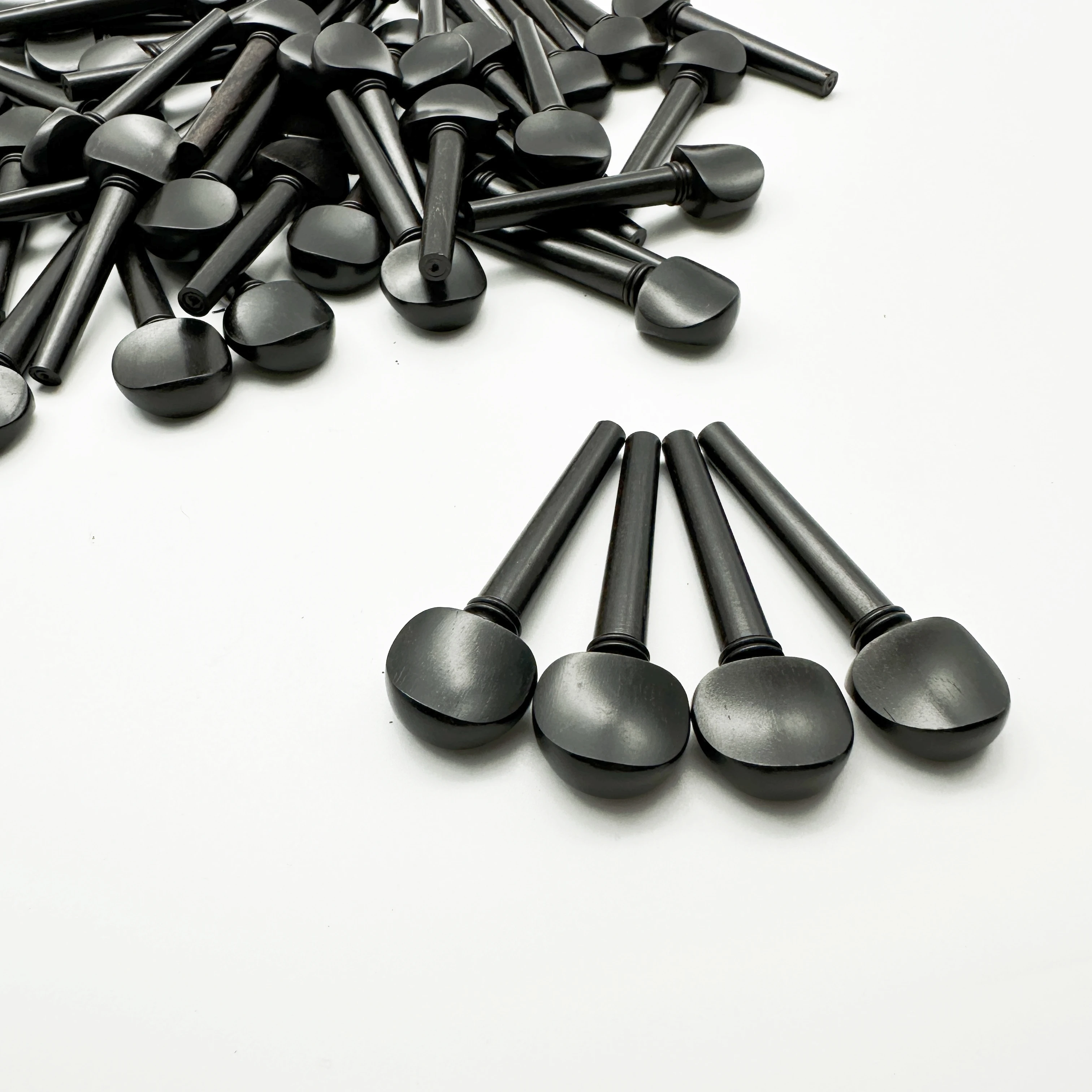 20pcs Violin Tuning Pegs Black Ebony 4/4 Violin Part Tuning Pegs Tuners Open Hole String Instrument Accessories