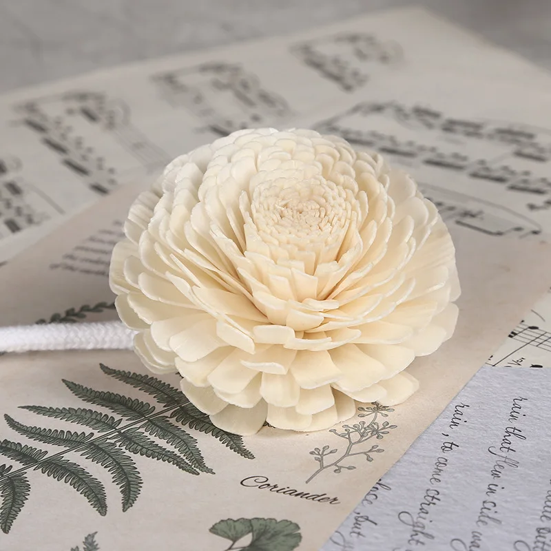 5PCS Aromatherapy Sola Flower,Plant Hand-dried Flower Simulation Flower Crafts Essential Oil Diffusing Accessories