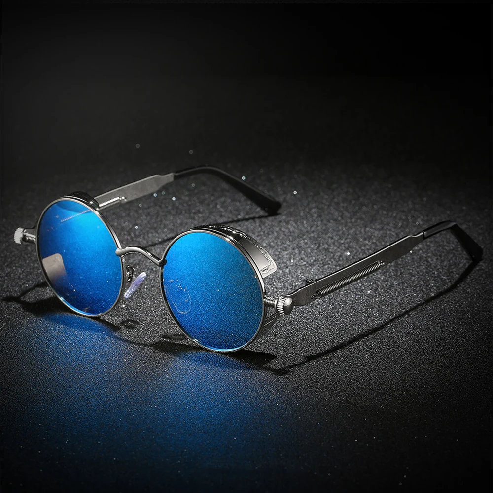 

Al-mg Alloy Classic Round Sun Glasses Polarized Mirror Sunglasses Custom Made Myopia Minus Prescription Lens-1to-6