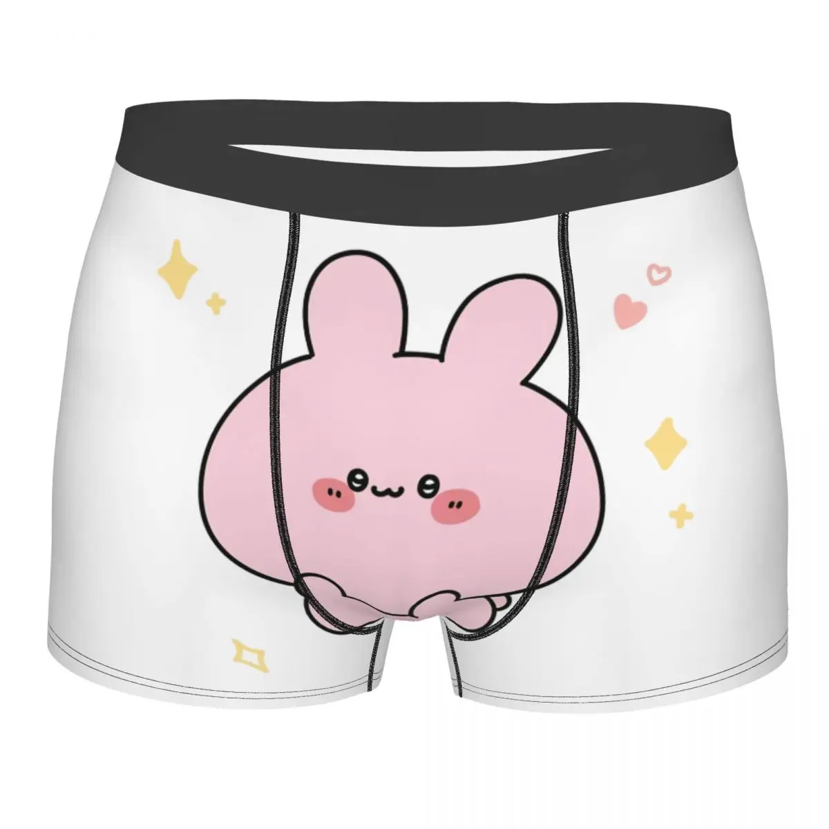 Asamimichaan Anime Cartoons Asamimi Boxer Shorts Men 3D Print Male Stretch Underwear Panties Briefs