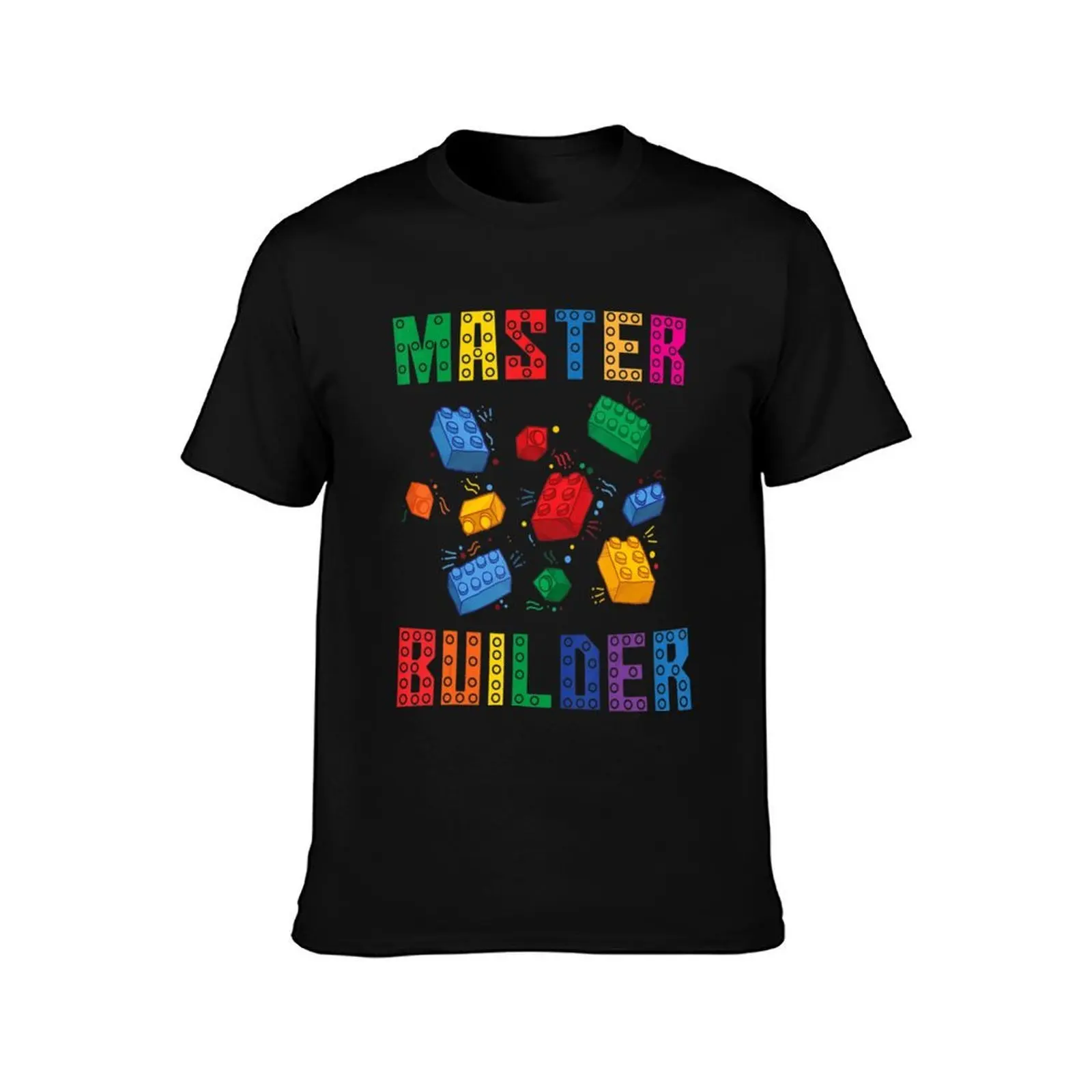 Brick Builder Blocks Master Builder Kid Toy Boys Girls T-Shirt Sports Basic Short Sleeve T-Shirt